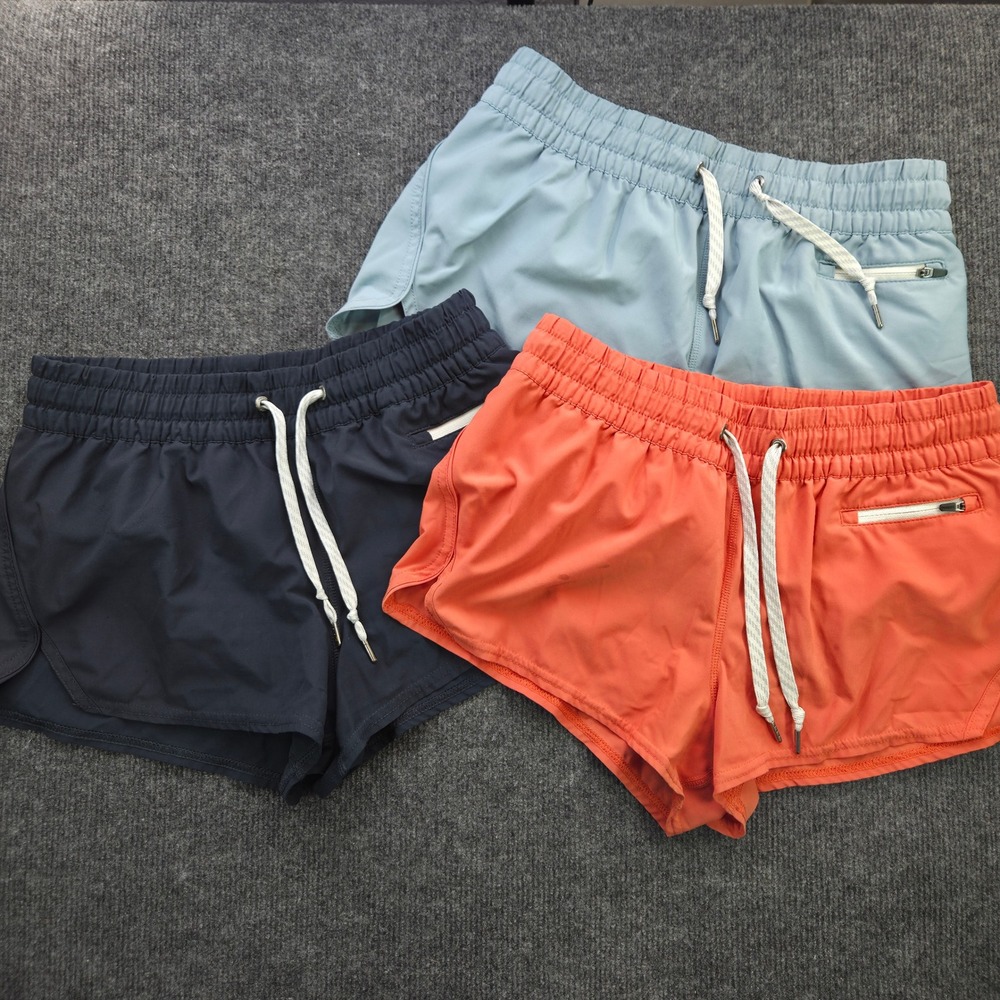 Vuori Clementine Shorts Women S Blue Polyester Athletic Running VW304